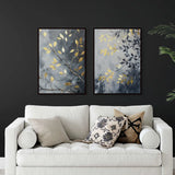 Misted Gold Foliage - Set of 2